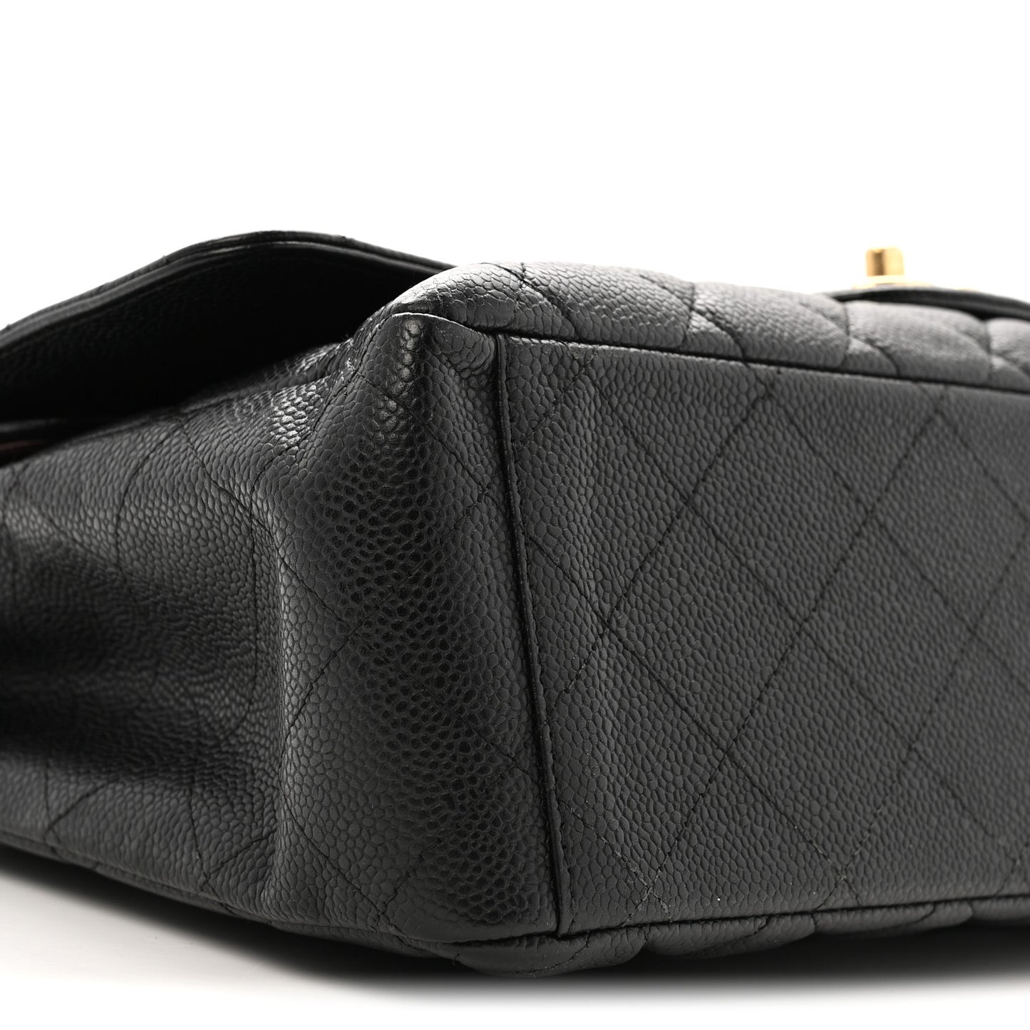 Caviar Quilted Maxi Double Flap Black
