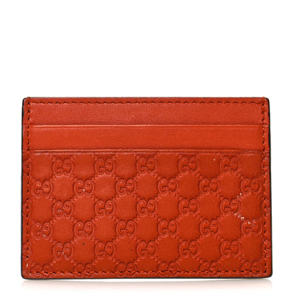 Gucci Microguccissima Card Holder Sun Orange 1 of 8