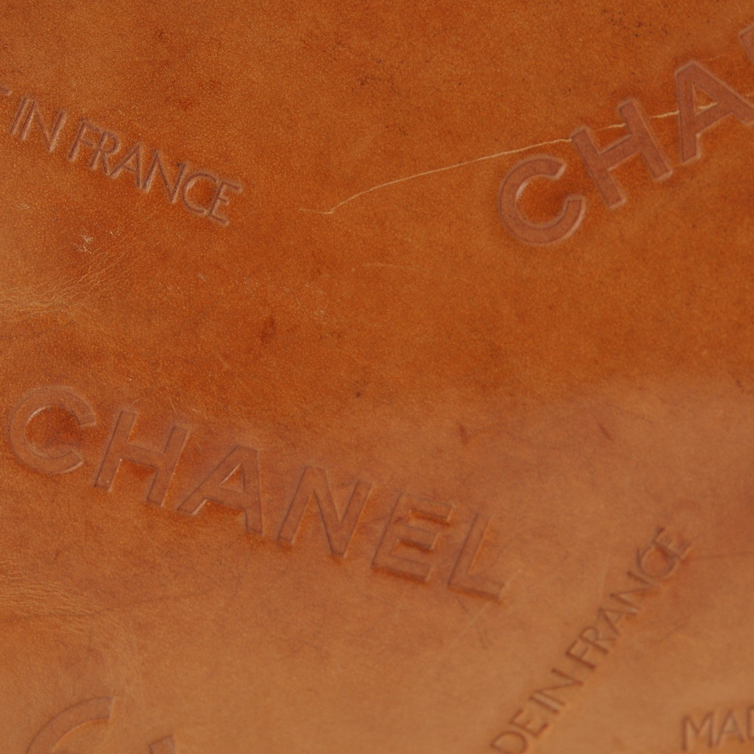 Chanel Calfskin Embossed XL Jumbo Flap Natural 16 of 20