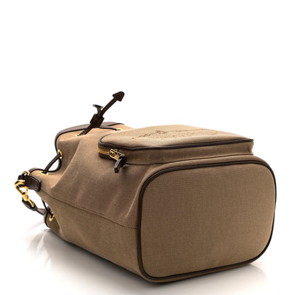 Prada Jacquard Logo Mini Bucket Crossbody Bag Corda Bruciato 4 of 9