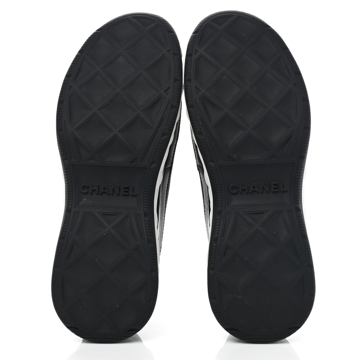 Velvet Calfskin Mixed Fibers CC Sneakers 38 Black