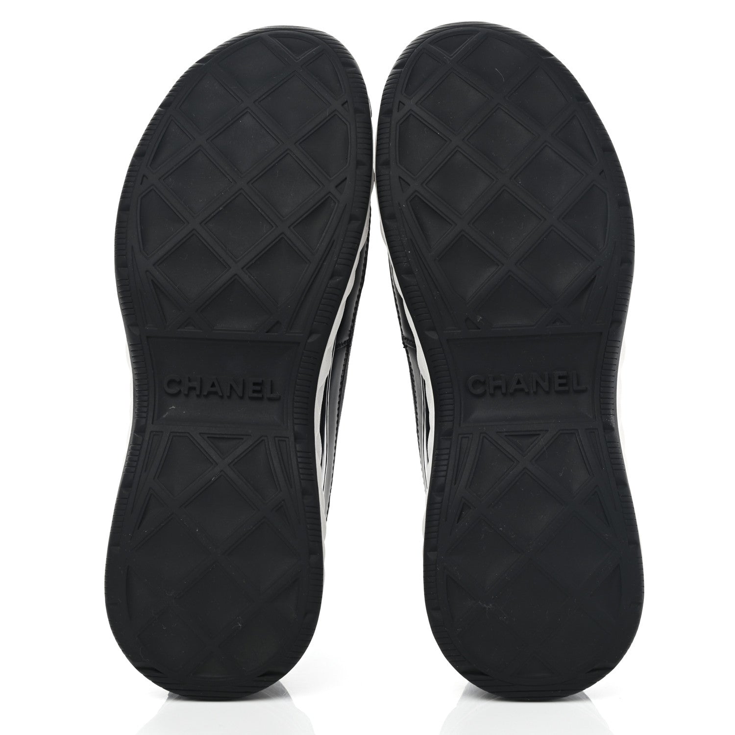 Chanel Velvet Calfskin Mixed Fibers CC Sneakers 38 Black 5 of 11