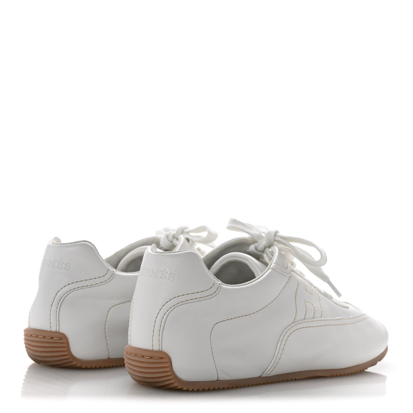 Supple Calfskin Master Sneakers 38 Beige Glaise