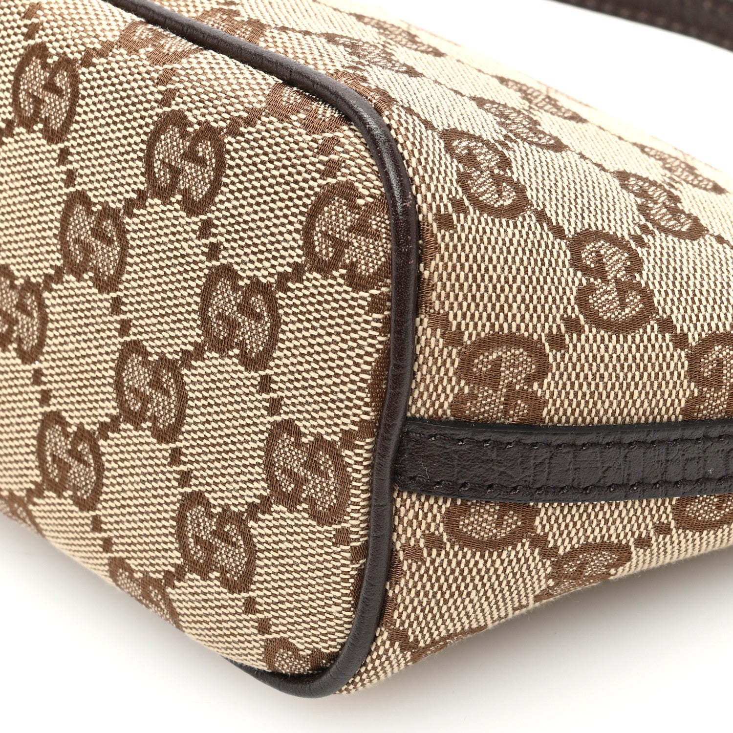 Gucci Monogram Boat Pochette Brown 10 of 10