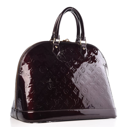 Louis Vuitton Vernis Alma GM Amarante 3 of 9