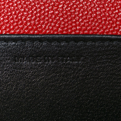 Saint Laurent Grain De Poudre Uptown Chain Wallet Red 7 of 10