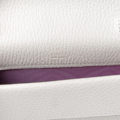 Gucci Dollar Calfskin Crystal Super Mini Dionysus Shoulder Bag Mystic White Black Diamond 6 of 12