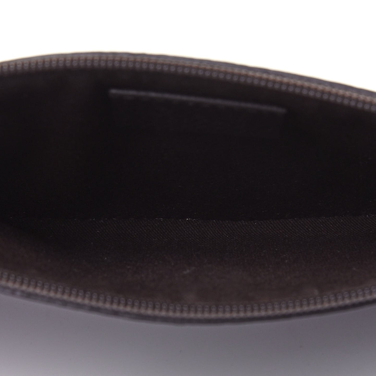 Monogram Zip Pouch Dark Brown