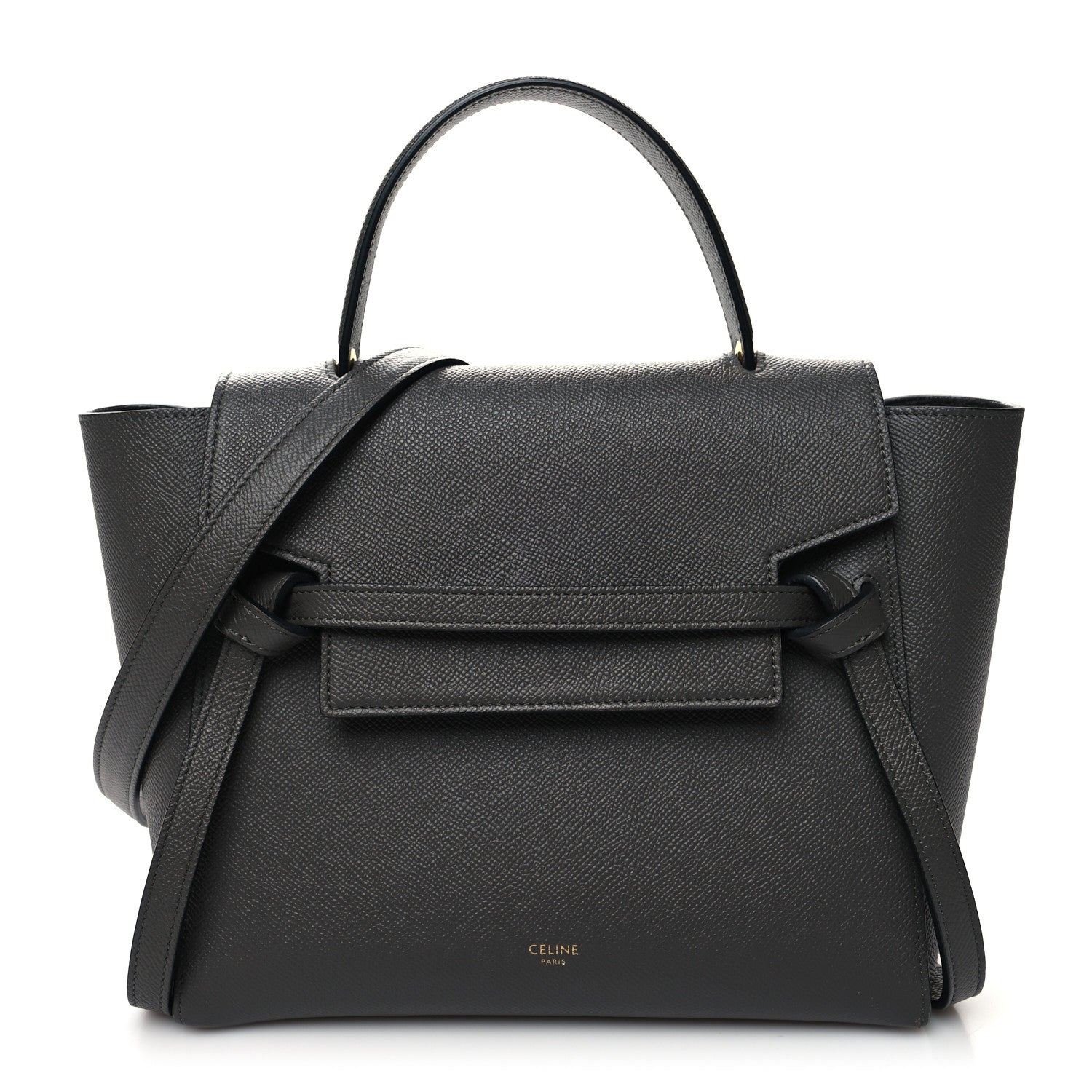 Celine Grained Calfskin Micro Belt Bag Grey 1 of 10