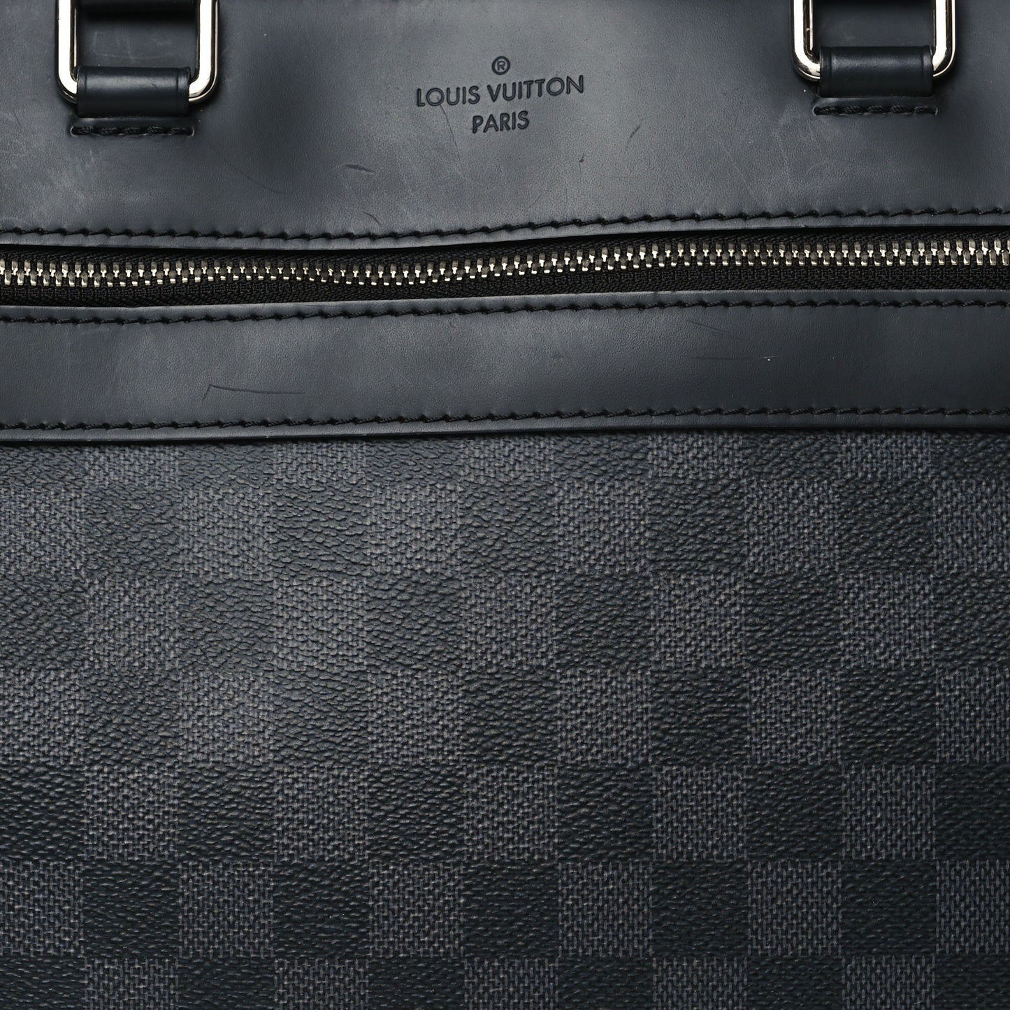 Damier Graphite Porte-Documents Jour