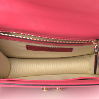 Valentino Garavani Vitello Small Glam Lock Rockstud Flap Deep Fuxia 5 of 12