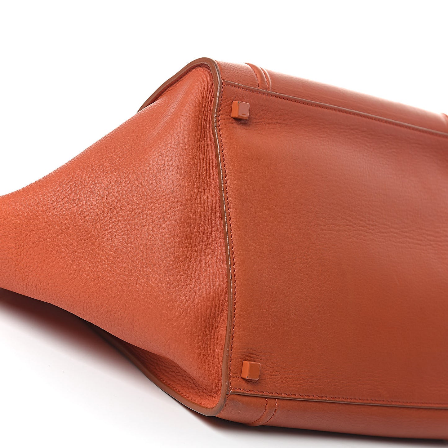 Supple Calfskin Medium Phantom Luggage Orange