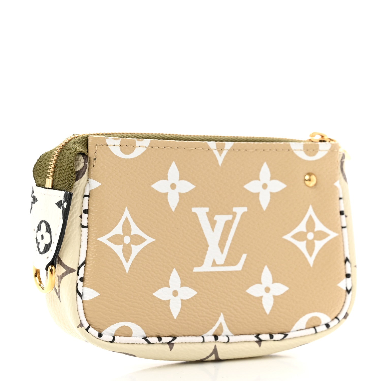 Louis Vuitton Monogram Giant Micro Pochette Accessories Kaki White 3 of 7