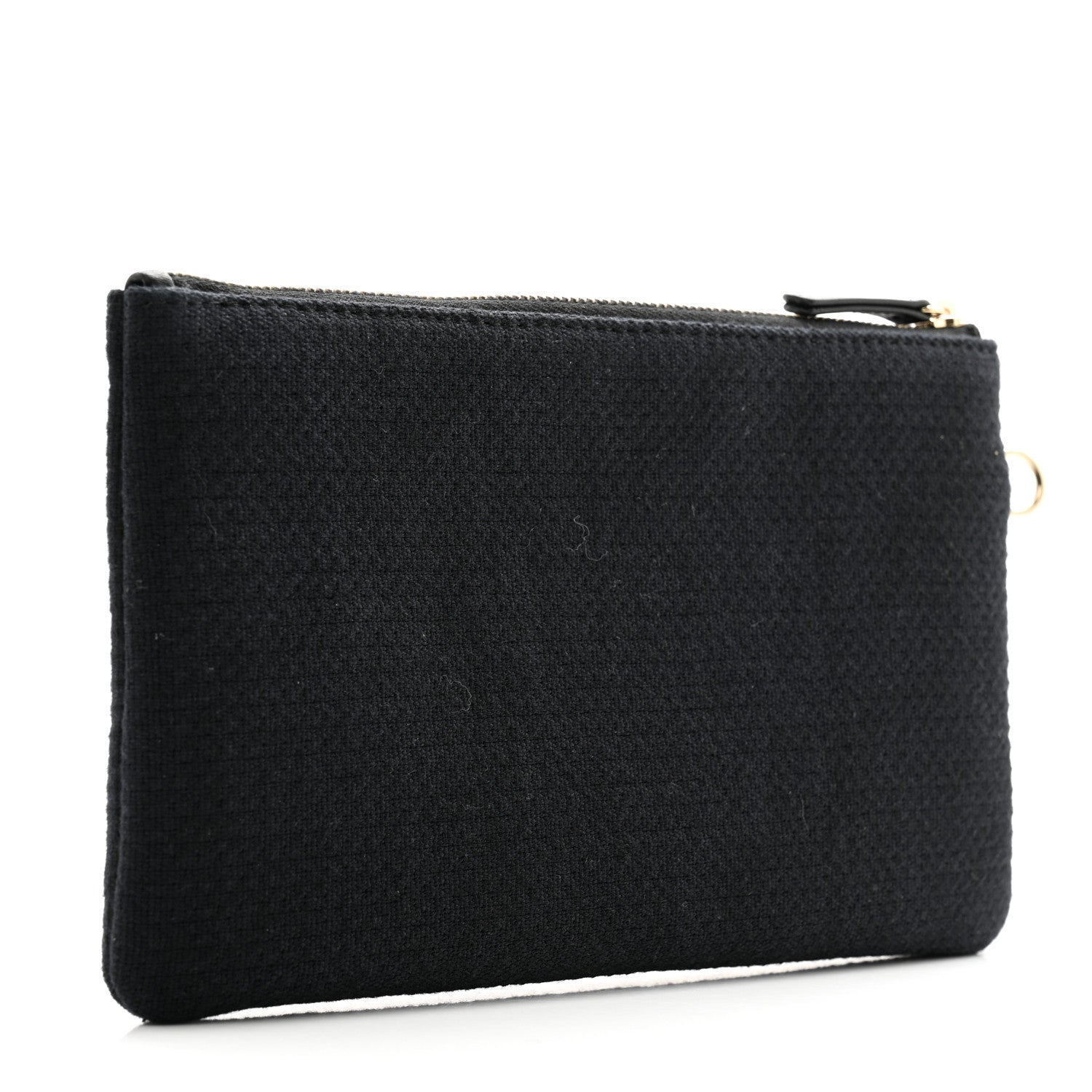 Chanel Mixed Fibers Small Deauville Pouch Black 3 of 9