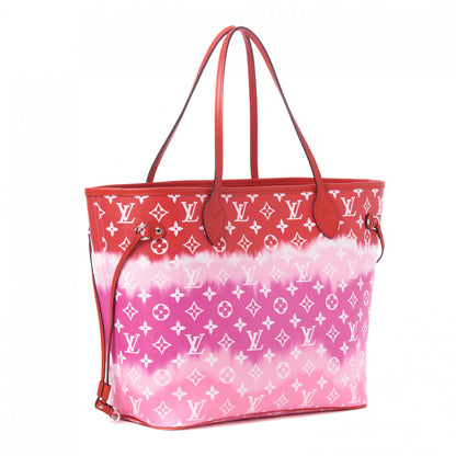 Louis Vuitton Monogram Escale Neverfull MM Rouge 2 of 8