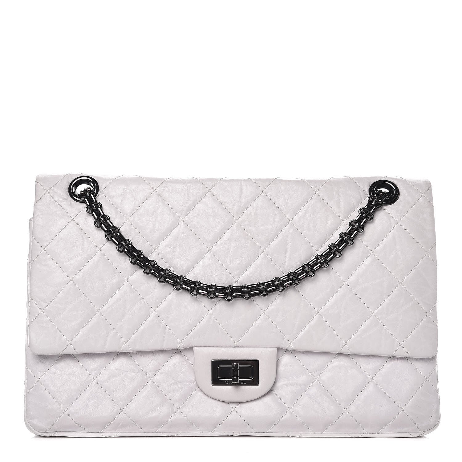 Chanel Aged Calfskin 2.55 Reissue 226 Flap White 1 of 9