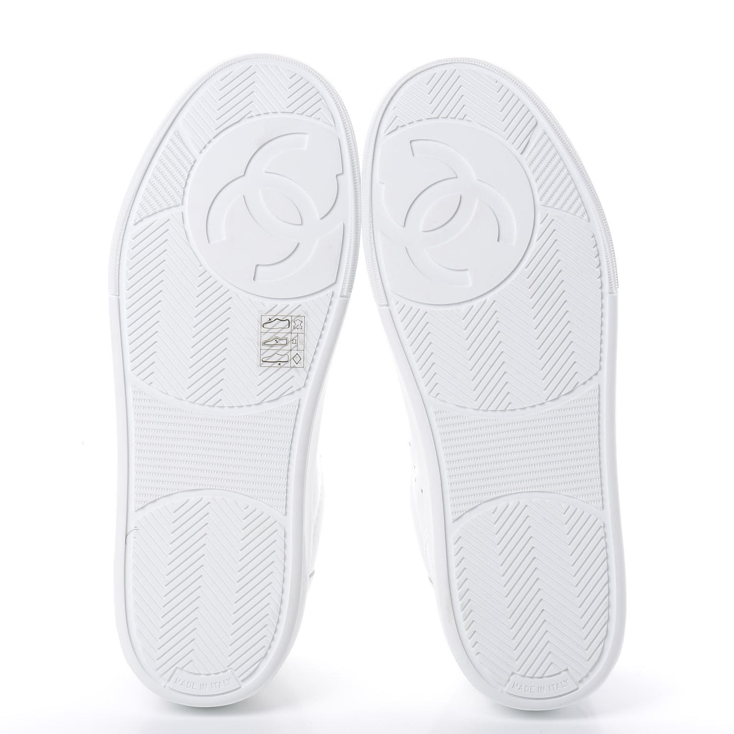 Calfskin Womens Logo Sneakers 38.5 White