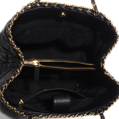 Chanel Calfskin Small Chain Me Tote Black 5 of 7