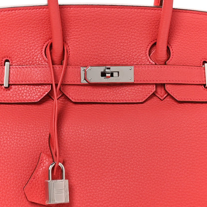 Hermes Taurillon Clemence Birkin 35 Bougainvillea 8 of 10