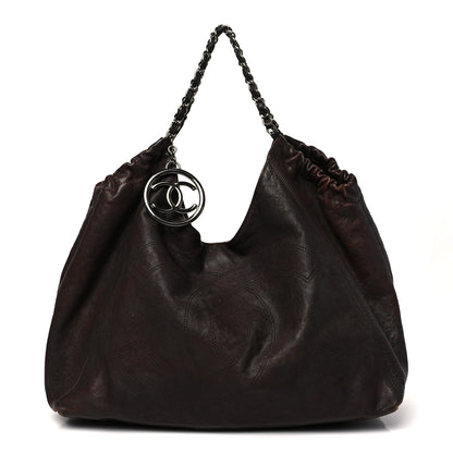 Chanel Distressed Caviar XL Coco Cabas Brown 1 of 12