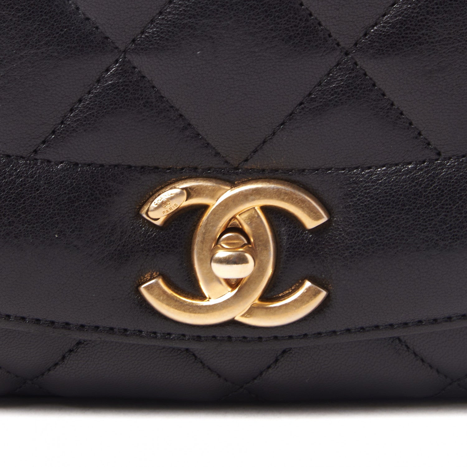Chanel Lambskin Quilted Medium Single Flap Black 9 of 9