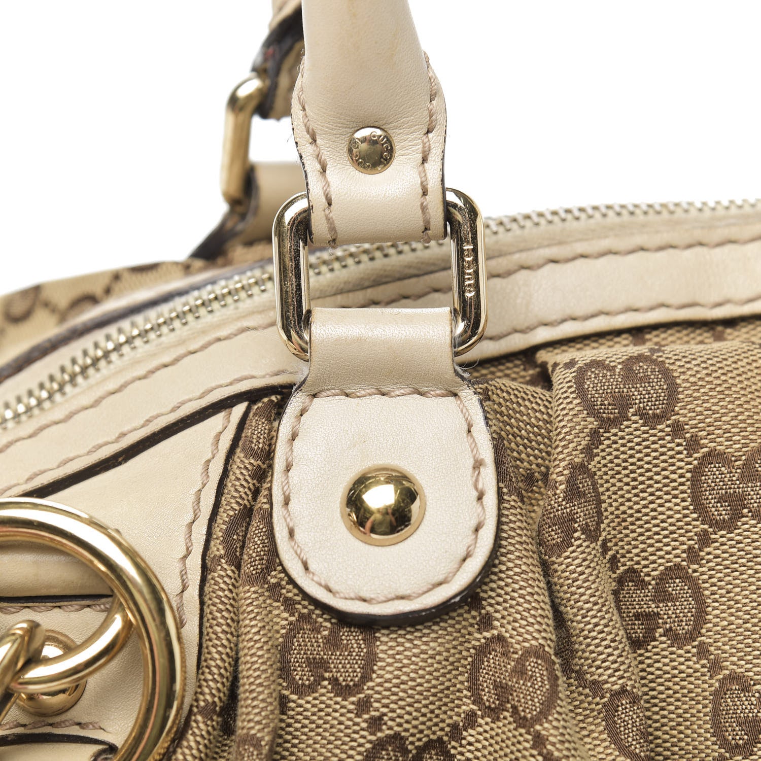 Gucci Monogram Medium Sukey Boston Off White 16 of 22