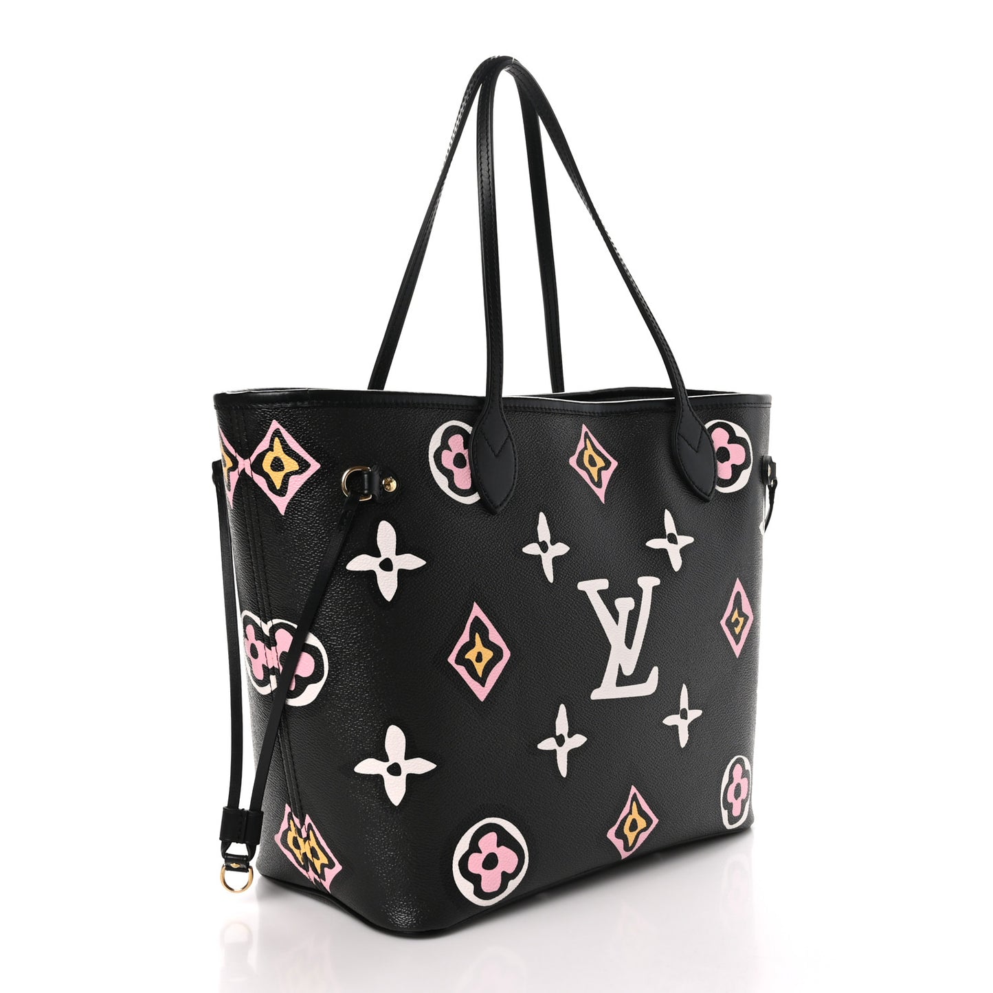 Monogram Giant Wild at Heart Neverfull MM Black