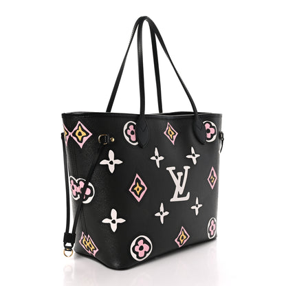 Louis Vuitton Monogram Giant Wild at Heart Neverfull MM Black 4 of 10