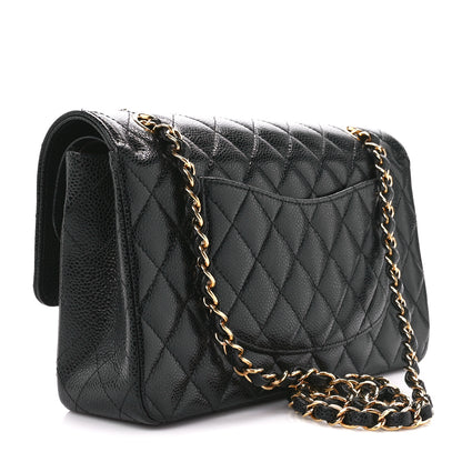 Chanel Caviar Quilted Medium Double Flap Black 3 of 12