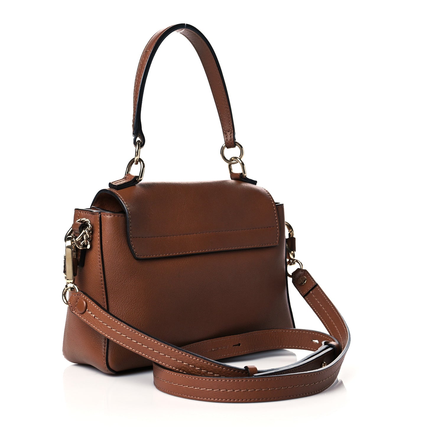 Calfskin Mini Faye Day Shoulder Bag Tan