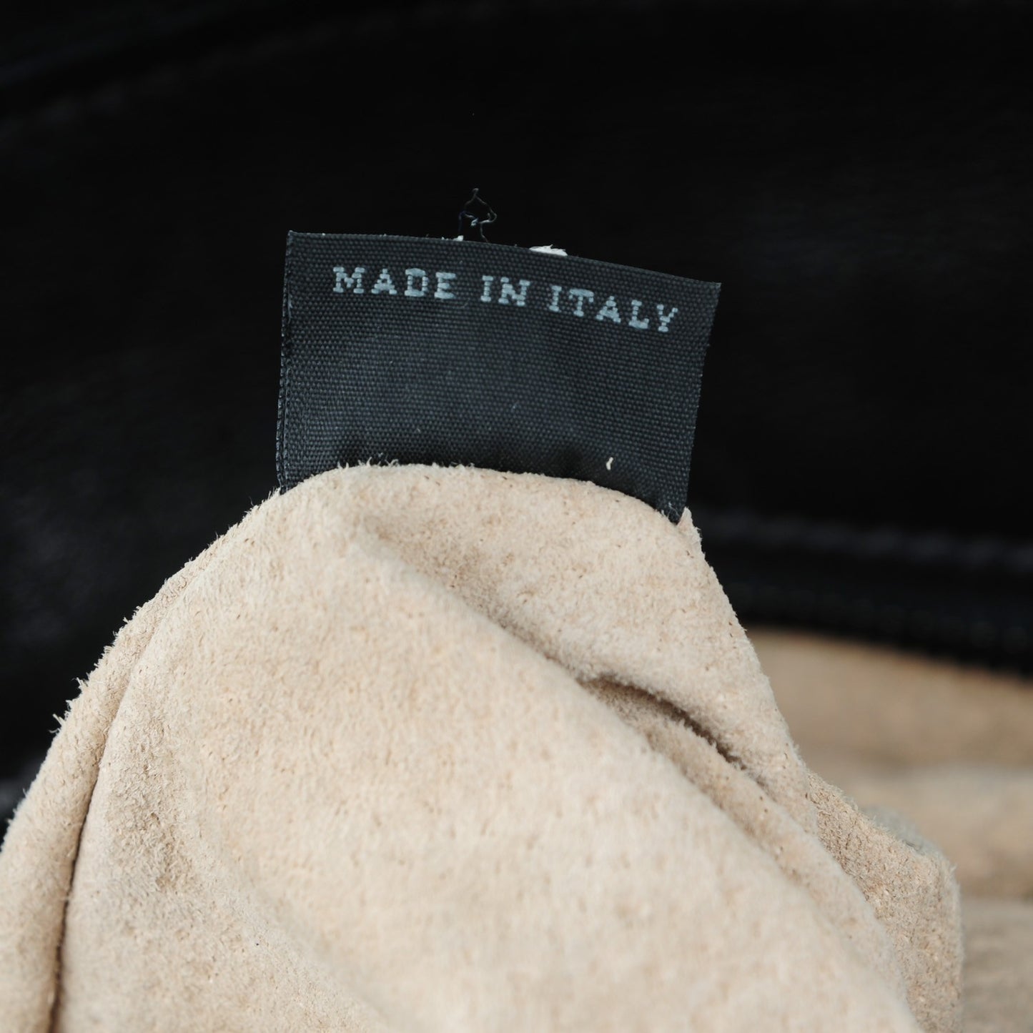 Glace Calf Shopping Tote Nero Black