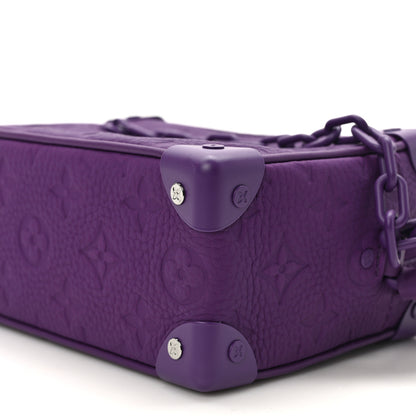 Louis Vuitton Taurillon Monogram Mini Soft Trunk Black Purple Night 9 of 11