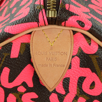 Louis Vuitton Monogram Graffiti Speedy 30 Fuchsia 5 of 7