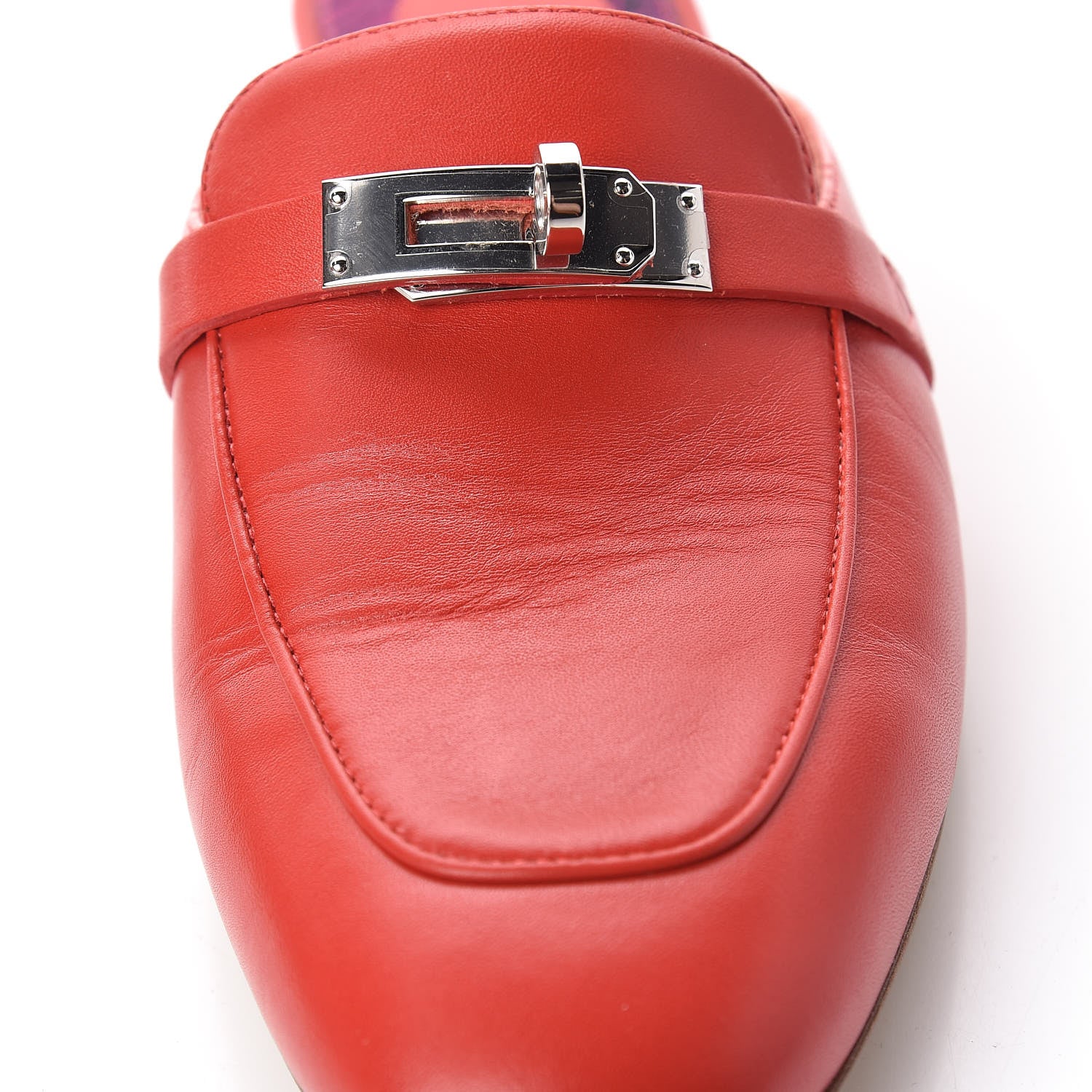 Hermes Calfskin Oz Mules 38 Pavot 14 of 15