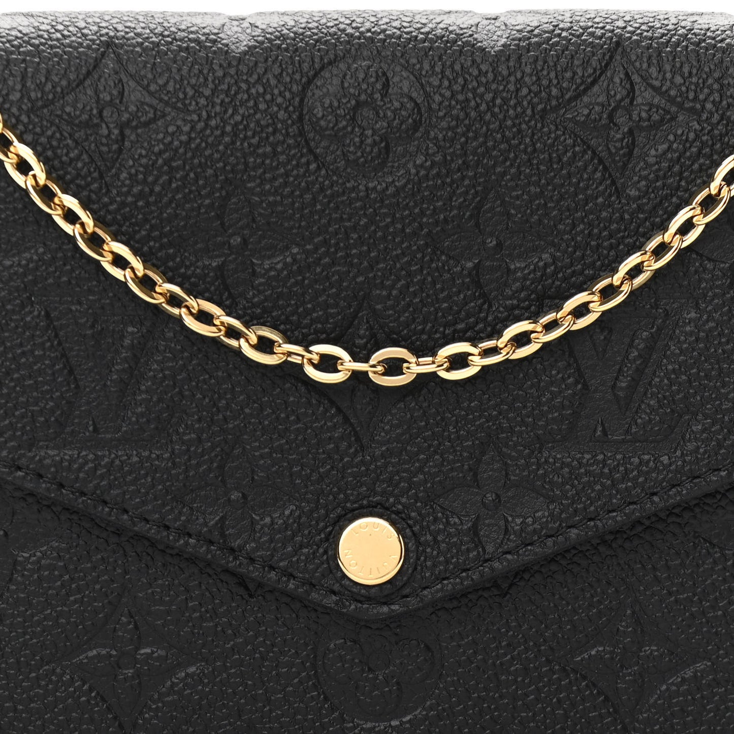 Empreinte Pochette Felicie Chain Wallet Black