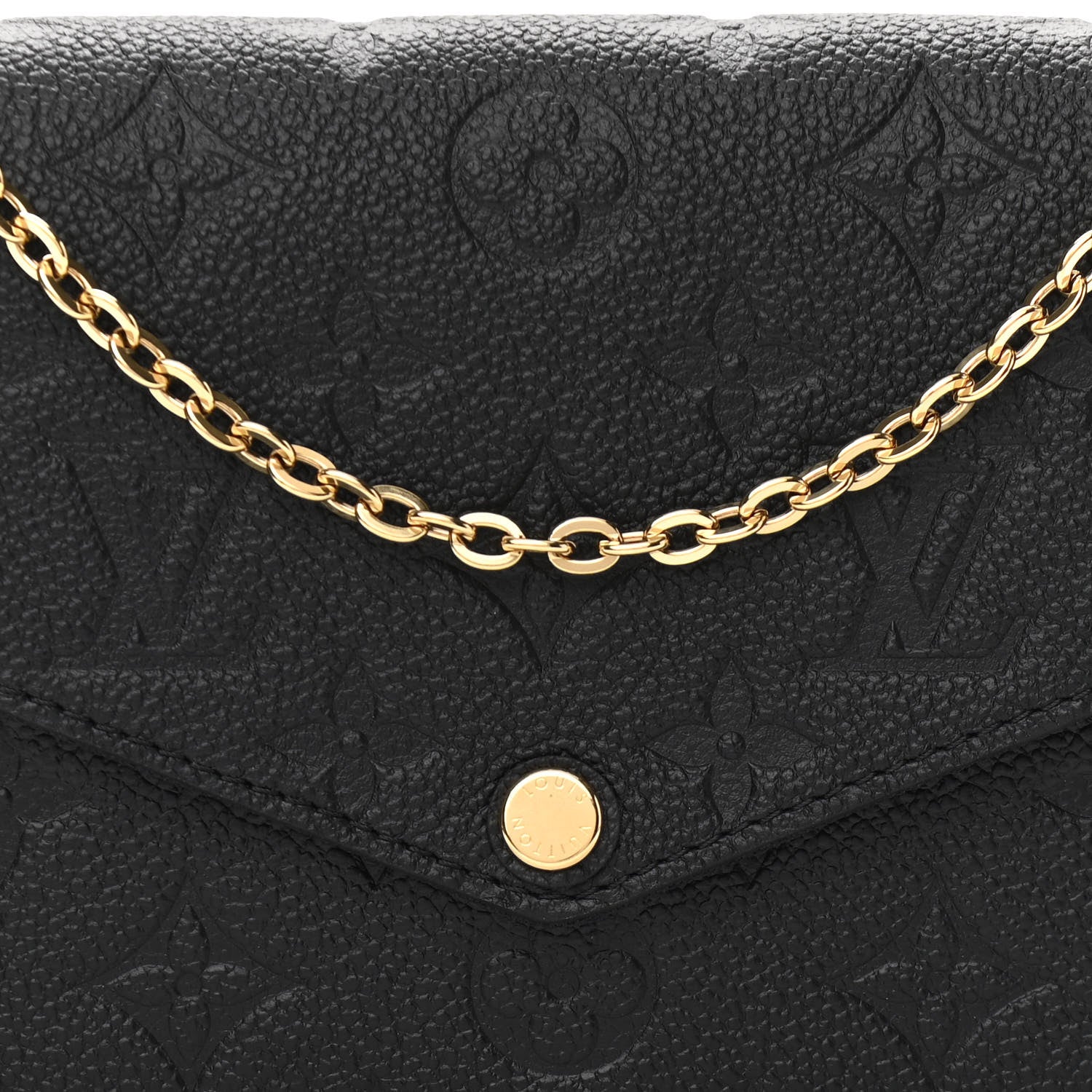 Louis Vuitton Empreinte Pochette Felicie Chain Wallet Black 8 of 11