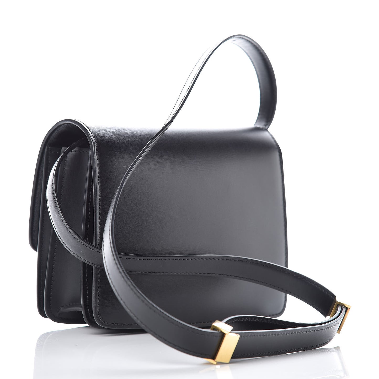 Box Calfskin Small Classic Box Flap Bag Black