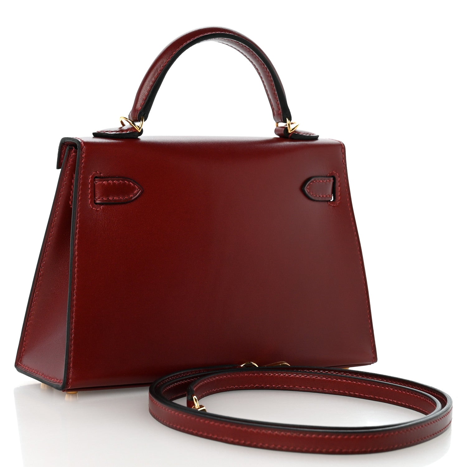 Hermes Box Mini Kelly Sellier 20 Rouge H 3 of 19
