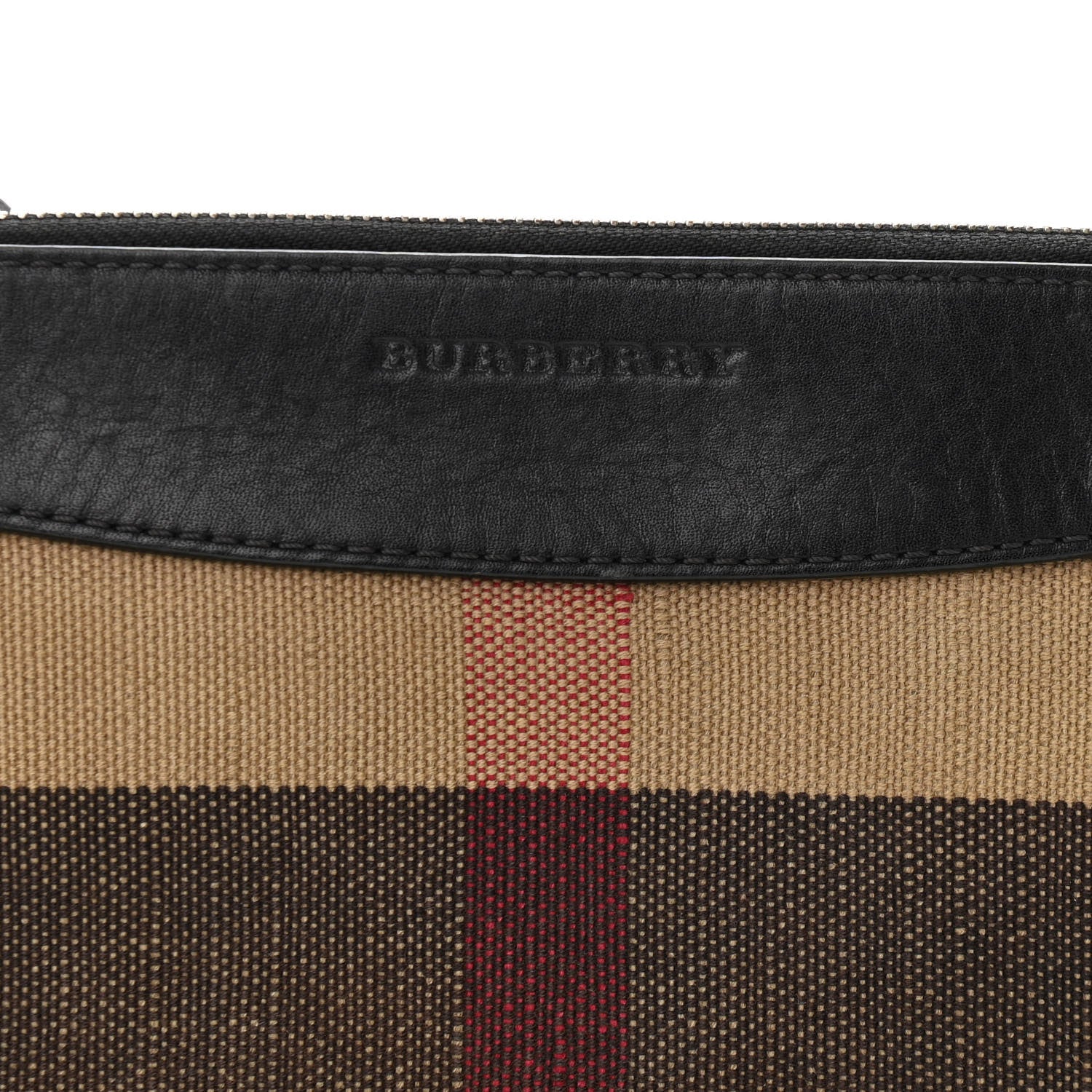 Burberry Mega Check Peyton Crossbody Clutch Bag Black 9 of 12