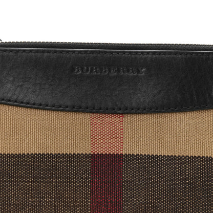 Burberry Mega Check Peyton Crossbody Clutch Bag Black 9 of 12