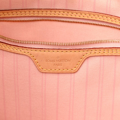 Louis Vuitton Damier Azur Delightful MM Rose Ballerine 6 of 19