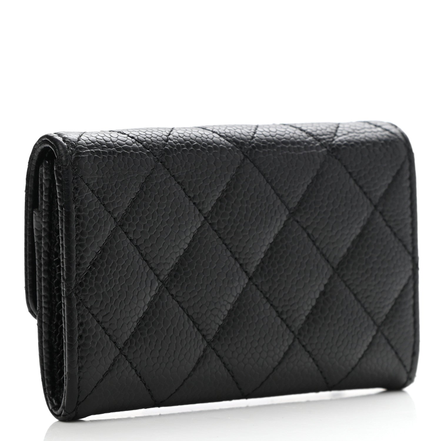 Chanel Caviar Quilted Flap Card Holder Black 3 of 10