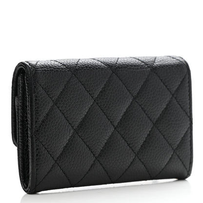 Chanel Caviar Quilted Flap Card Holder Black 3 of 10