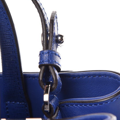 Fendi Vitello Elite Petite 2Jours Tote Blue Neon 11 of 11