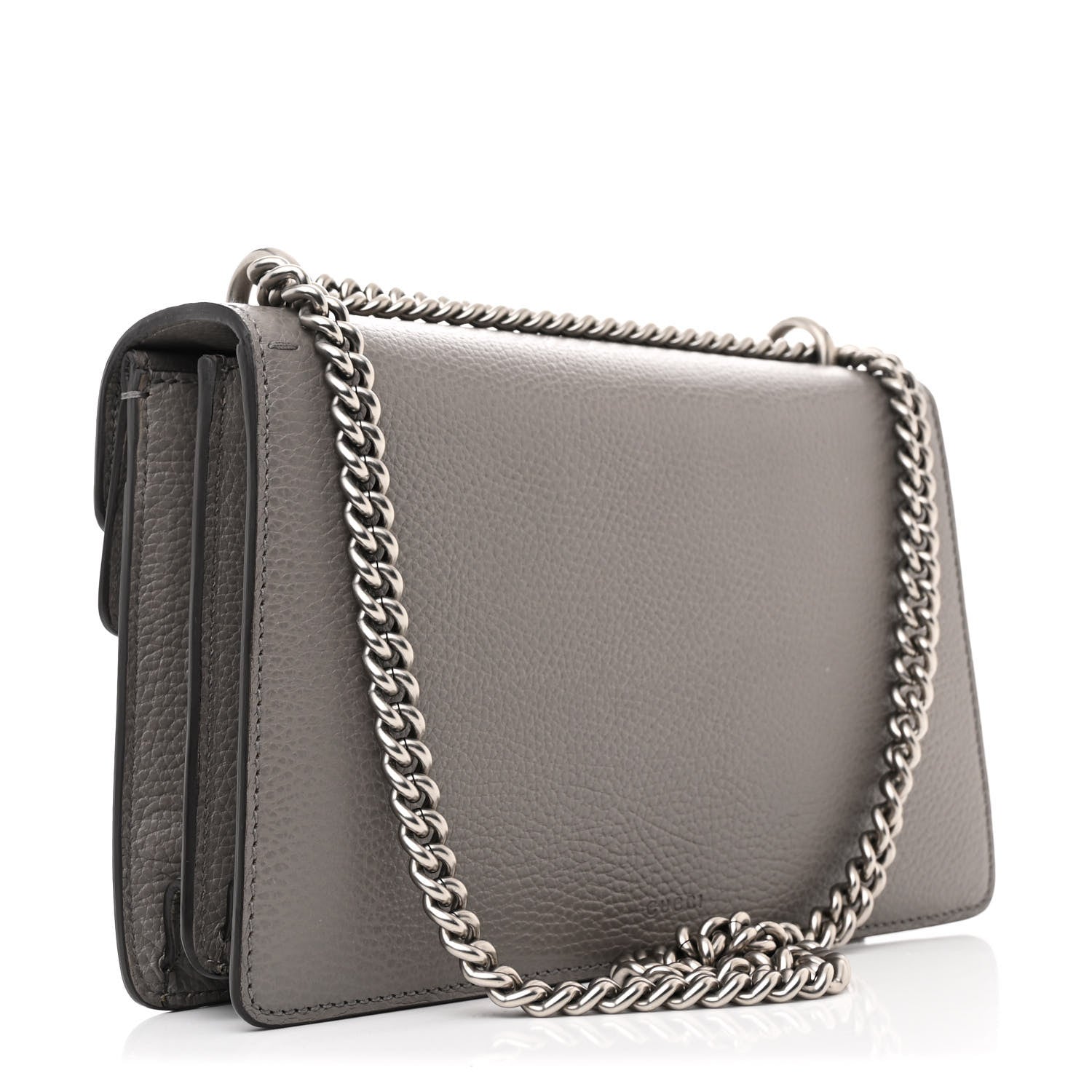 Gucci Pebbled Calfskin Small Dionysus Shoulder Bag Dusty Grey 3 of 11