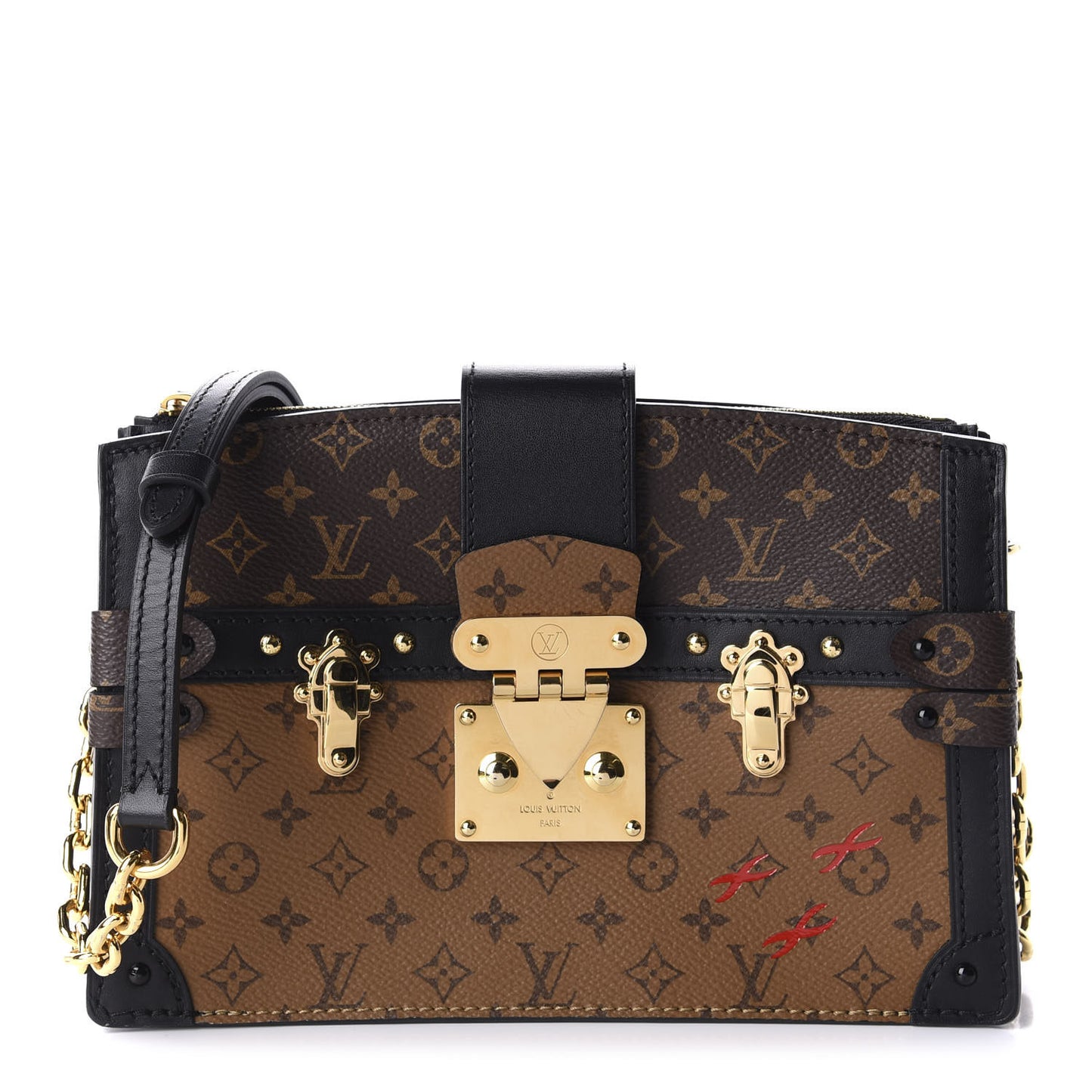 Reverse Monogram Trunk Clutch