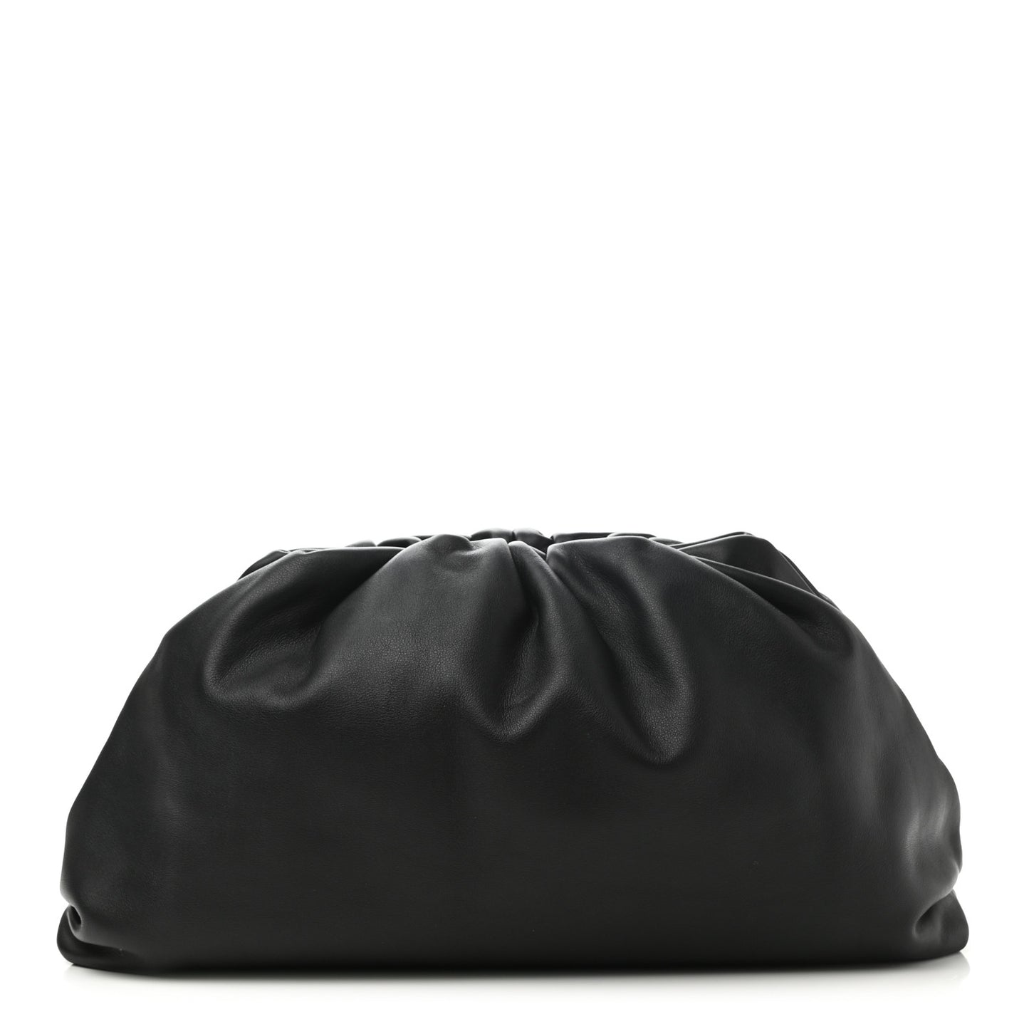 Smooth Butter Calf The Pouch Oversized Clutch Black