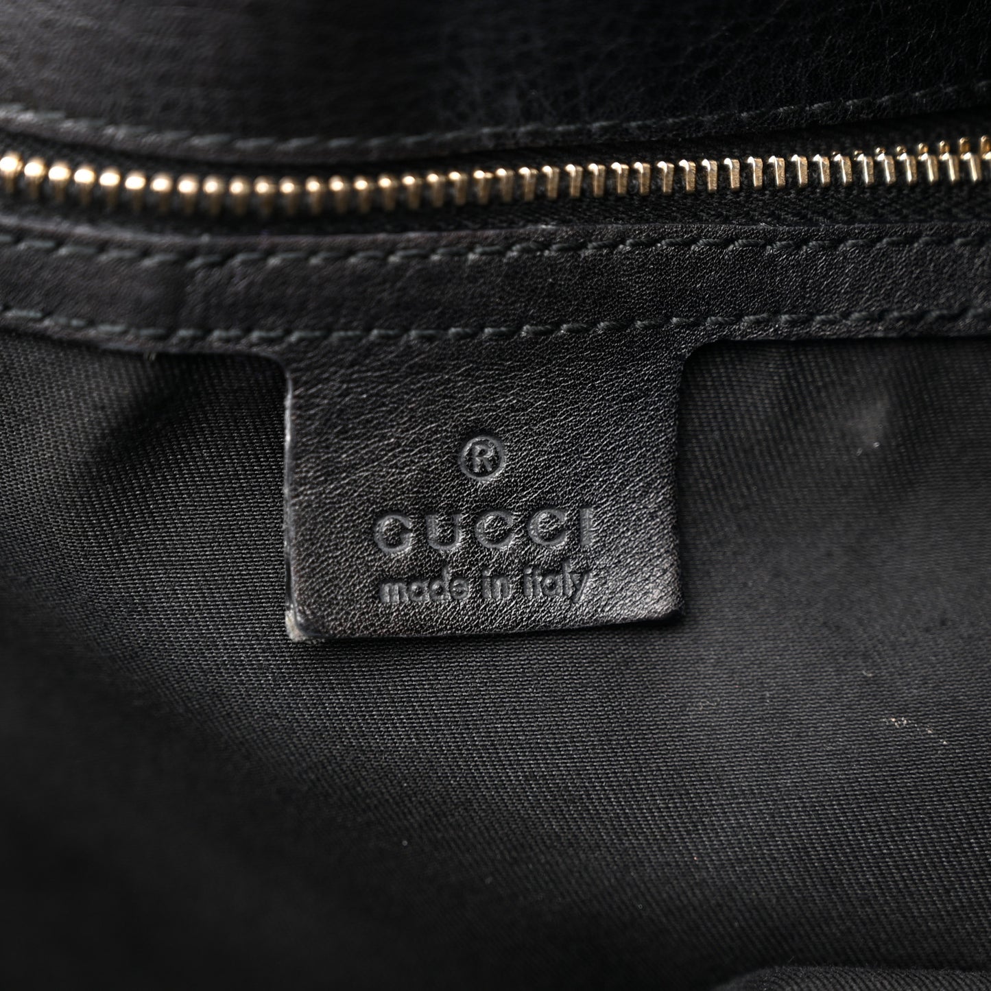 Calfskin Large Horsebit Chain Hobo Black