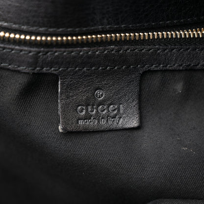 Gucci Calfskin Large Horsebit Chain Hobo Black 6 of 14