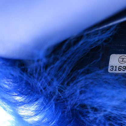 Chanel Shearling Lambskin CC Hook Card Holder Blue 8 of 9